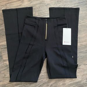 lululemon define zip-front high rise flared pant